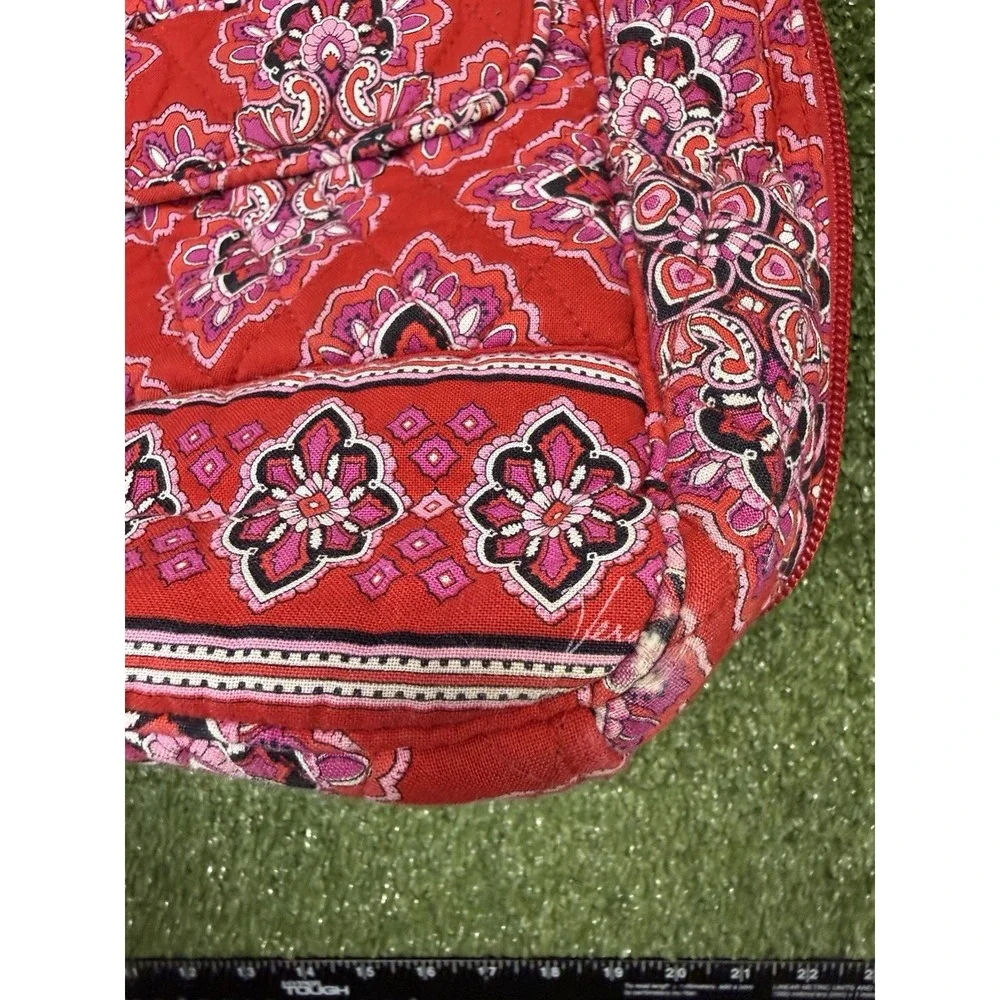 Vintage Vera Bradley Frankly Scarlett Bowler Bag Shoulder Purse Geometric Floral
